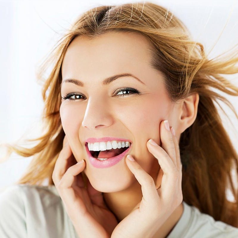 Smiling patient
